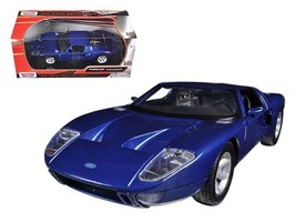 Ford GT Blue 1/24 Diecast Car Model by Motormax - £30.79 GBP