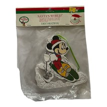 Disney Kurt Adler Santas World Minnie Mouse On Skis Ornament - $12.07