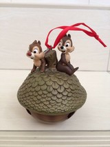 Disney Chip Dale Figure Christmas Ornament. Bell Sound Theme. pretty and... - $85.00