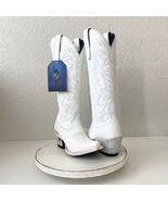 Lane MEGAN MORONEY Smokeshow Womens Cowboy Boots 5 White Western Cowgirl... - $282.15