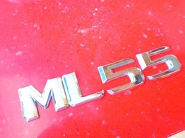 Mercedes W163 00-03 ML55 Amg Rear Hatch Lid Plastic Chrome Silver Oem Emblem - $17.99