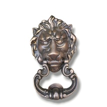 4.7&quot; Solid Brass Lion Door Knocker, Vintage door Knocker Front Door KNOCKER - $60.00