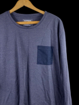 Express Shirt Size XL Mens Moisture Wicking Blue Gray Stripe Chest Pocke... - $37.22