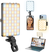 Selfie Light for Phone, 60 LED Phone Light with Rechargeable Clip and A - £31.26 GBP