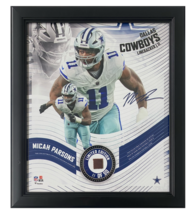 Micah Parsons Cowboys Framed 15&quot; x 17&quot; Game Used Football Collage LE 11/50 - £208.85 GBP