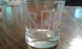 Glass monogrammed SGR - $5.00