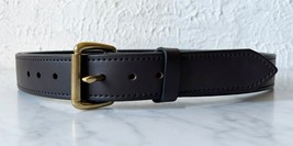 Filson Genuine Bridle Leather Belt Brass Buckle USA Made - Men&#39;s Size 36... - £104.44 GBP