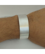 Moroccan Bracelet Sterling Silver Bangle Simple Cuff Handmade 925 Adjust... - $84.15