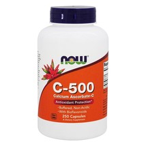 NOW Foods C-500 Calcium Ascorbate-C, 250 Capsules - $16.45