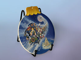Disney Store 1990s Holiday Display Prop Christmas Flyer Ornament - $9.99