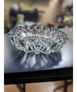 Vintage KIG Indonesia Decorative Diamond Cut Crystal Candy Bowl Trinket ... - £15.11 GBP