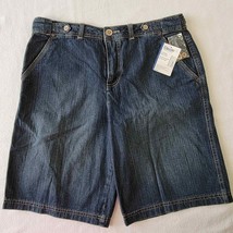 Faded Glory Womens Shorts Size 8 Blue Straight Classic Denim Midrise Dar... - $11.48