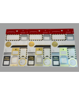 Wondershop Peel And Stick Christmas Gift Tags (3) 50 Count Black Gold Si... - $145.24 MXN