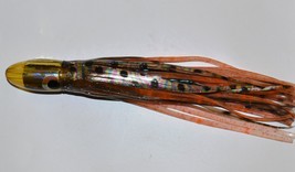 10 INCH  DOUBLE SKIRTED SCENT HOLDING HOLOGRAPHIC TROLLING LURE - £7.07 GBP
