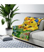 Rare Pikachu Generations Pokémon Card Sherpa Fleece Room Décor Custom An... - $83.00 CAD+