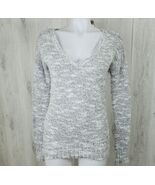 American Eagle Outfitters Womens Sz S Pullover Sweater V-Neck Knit Gray ... - $9.89