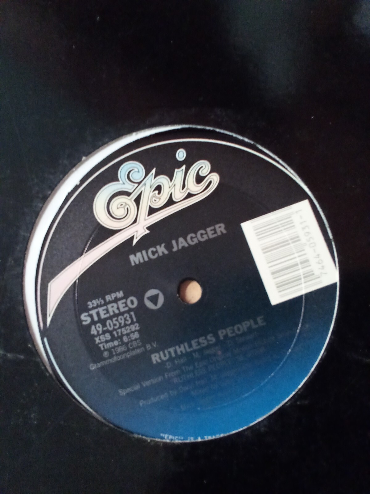 Mick Jagger Ruthless People USED 12&quot; Single Record - $0.98