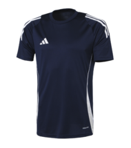 Adidas Tiro 24 Jersey Men&#39;s Soccer T-shirt Football Tee Navy Asia-Fit NWT IS1018 - £32.49 GBP