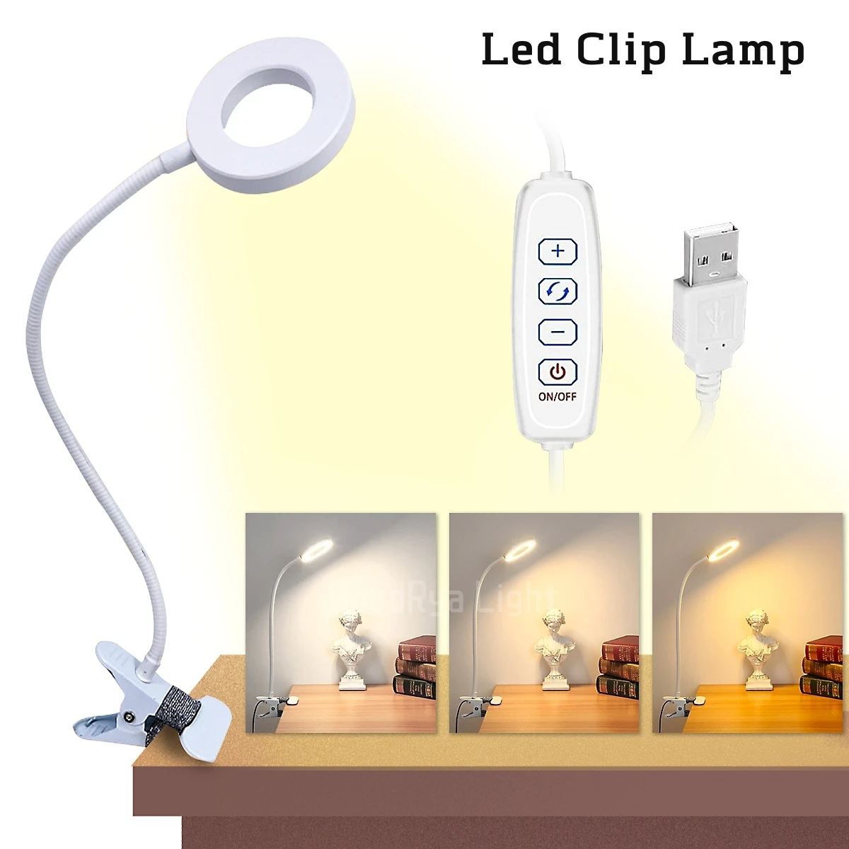LED Standing Lighting Flexible Light Table Lamp Kids Work Desk Lamp Bedroom - $10.90+
