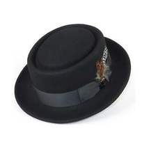 Mens Bruno Capelo Dress Hat Australian Wool Crushable Pork Pie Jazz PP100 Black image 5