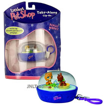 Year 2007 Littlest Pet Shop LPS Take-Along Clip-On Keychain Chow Chow and Boxer - £27.24 GBP