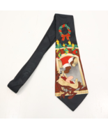 Vtg Looney Tunes Neck Tie Taz Is On the Naughty List Polyester Classic Tie - £12.33 GBP