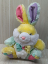 Tb Trading Plush yellow white bunny rabbit pink purple green dears feet ... - £23.21 GBP