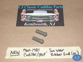 New 1964-1981 Gm Cadillac Bop Sunvisor Rod End Rubber Tip Bushing 2PC - £15.65 GBP