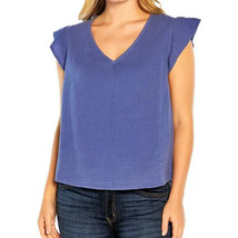 THREE DOTS DOUBLE GAUZE TOP PERIWINKLE ASST SIZES ALT5092S BRAND NEW - £7.07 GBP