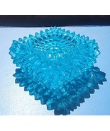 Vintage Fenton Blue Hobnail Glass Salt Cellar Ashtray Trinket Dish See P... - $15.29