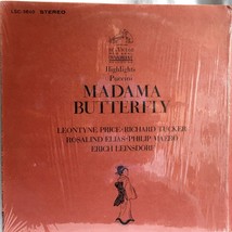 Madama Butterfly with Libretto Shrink VG++ LSC 2840 Stereo Red Seal  PET... - £5.19 GBP