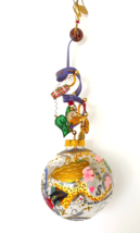 Vintage 2000 Silvestri Fanciful Flights Glass Ornament Shopper by Karen Rossi - £20.38 GBP