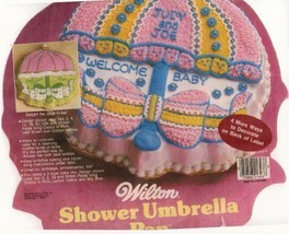 Wilton Cake Pan: Shower Umbrella (2105-2293, 1984) - £14.94 GBP