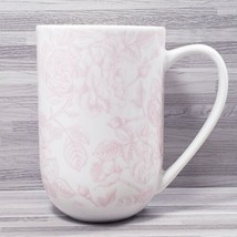Coco &amp; Lola Pink Rose Pattern 18 oz. Ceramic Coffee Mug Cup - £12.17 GBP