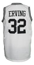 Julius Erving Dr J Custom College Basketball Jersey Sewn White Any Size image 2