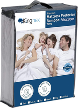 Waterproof Mattress Protector Bamboo Terry Matress Cover Quiet Breathable Fitted - £21.86 GBP+