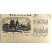 Nichols Academy Dudley Massachusetts 1894 Advertisement Victorian 3 ADBN1kk - $373.29 MXN