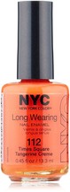 NYC Color Long Wearing Nail Polish #112 Times Square Tangerine Creme( 2 bottles) - £3.84 GBP