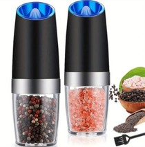 2pcs Set Gravity Electric Salt and Pepper Grinder BNIB Adjustable Coarse... - $24.30