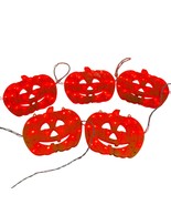 Vtg Noma Halloween Pumpkin Light-Up Window Hanging Decor Corded 16&quot; Retired - $531.54 MXN