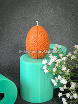 Easter egg Odessa mold with Slavic ornament  Unique relief Easter Mold - $22.75