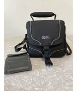 Padded Black CASE LOGIC Compact Camera~Camcorder Bag w/Strap. Pockets. H... - £20.73 GBP