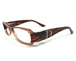Christian Dior CD3144 D7N Eyeglasses Frames Clear Brown Wood Grain 50-15... - $118.79
