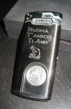 Vintage COLIBRI KOREA Luxury Line Gas Butane Lighter with Cigar Cutter - $24.99