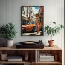 JDM Car with Anime Girl #7 Wall Art - £3.84 GBP