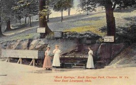 Rock Springs Park Chester West Virginia East Liverpool Ohio 1910c postcard - £5.14 GBP