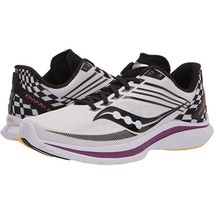 New SAUCONY Kinvara 12 Women&#39;s Size 11 Running Shoes Reverie Black White - £67.11 GBP