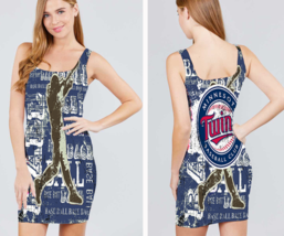 Minnesota Twins  Stretch Polyester Sleeveles Bodycon - $24.97+