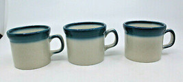 Wedgwood Blue Pacific Mug Cups Set of 3 Made in England Oven to Table Vi... - $50.37