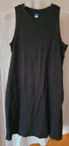 Women&#39;s Old Navy Sleeveless Dress Size Medium Solid Black Short  Cute Pi... - $14.99